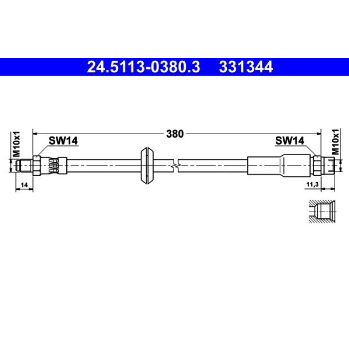 ATE Bremsschlauch 24.5113-0380.3