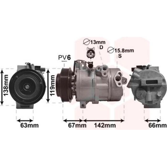 Van Wezel Klimakompressor 8300K216