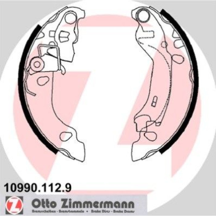 ZIMMERMANN Bremsbacken 10990.112.9 ZIMMERMANN Bremsbacken 10990.112.9