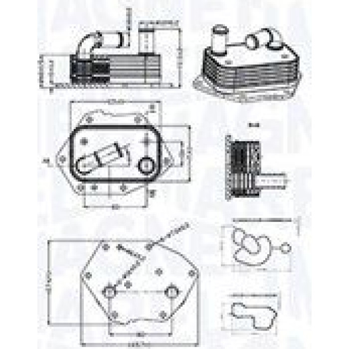 Magneti Marelli Ölkühler RO0026 - Motoröl Magneti Marelli Ölkühler RO0026 - Motoröl