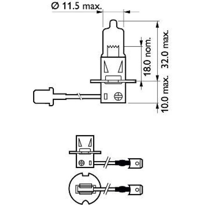 12336LLECOC1 PHILIPS H3 Halogenlampe LongLife EcoVision 12 V 55 W PK22s, 1 Stück - 12336LLECOC1 - l 12336LLECOC1 PHILIPS H3 Halogenlampe LongLife EcoVision 12 V 55 W PK22s, 1 Stück - 12336LLECOC1 - l