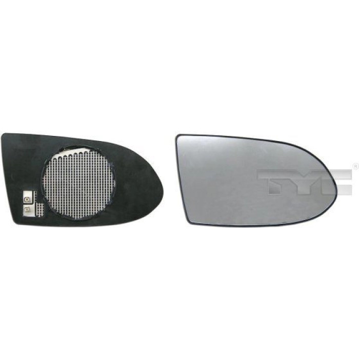 TYC Spiegelglas für Außenspiegel rechts konvex, beheizbar 325-0045-1 OE Nummer 6428750 - l