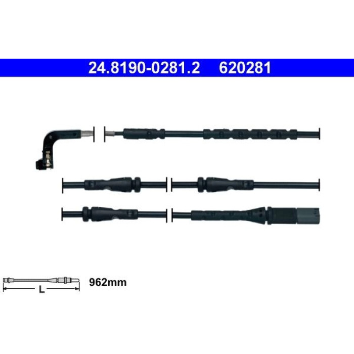 ATE Bremsbelagverschleißsensor 24.8190-0281.2 ATE Bremsbelagverschleißsensor 24.8190-0281.2