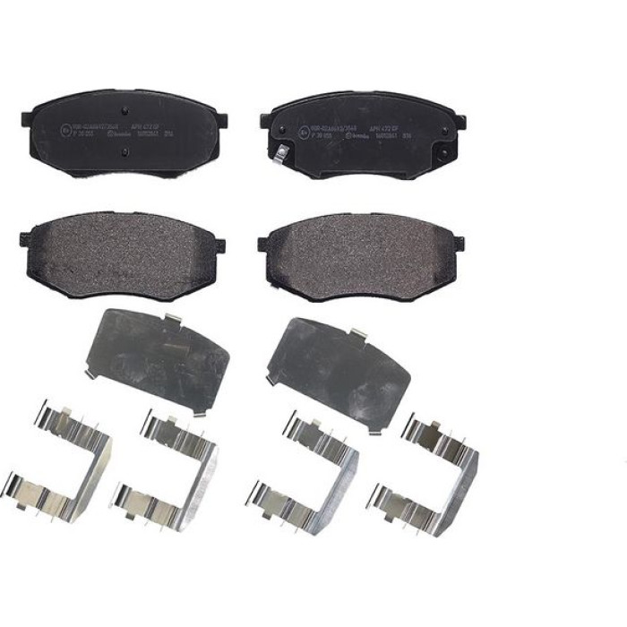 P 30 055 Brembo Prime Bremsbelagsatz Vorderachse – P 30 055 – 130 x 57 x 18 mm – Bremssystem Mando – OE Nummer 581011KA00 P 30 055 Brembo Prime Bremsbelagsatz Vorderachse – P 30 055 – 130 x 57 x 18 mm – Bremssystem Mando – OE Nummer 581011KA00