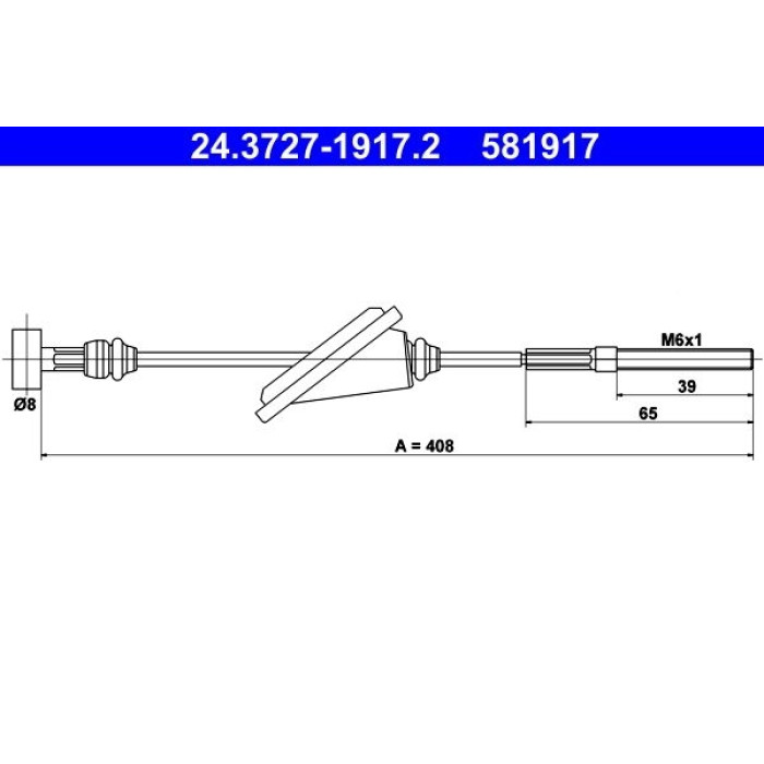 ATE Handbremsseil 24.3727-1917.2