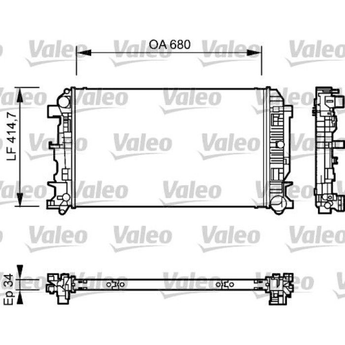 Valeo Motorkühler 735084