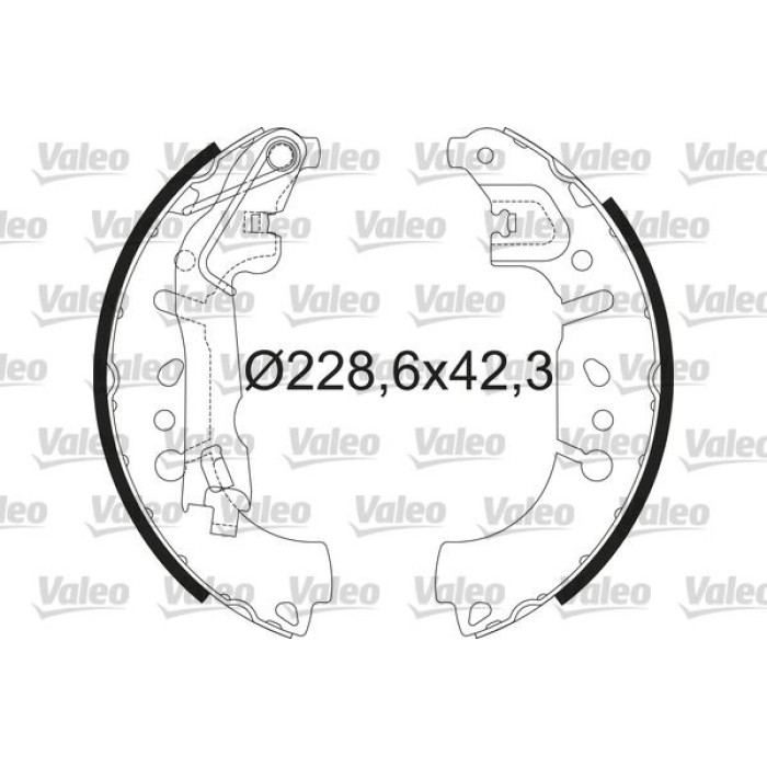 Valeo Bremsbacken 564214 Valeo Bremsbacken 564214