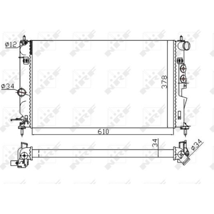 NRF Kühler 50563A NRF Kühler 50563A