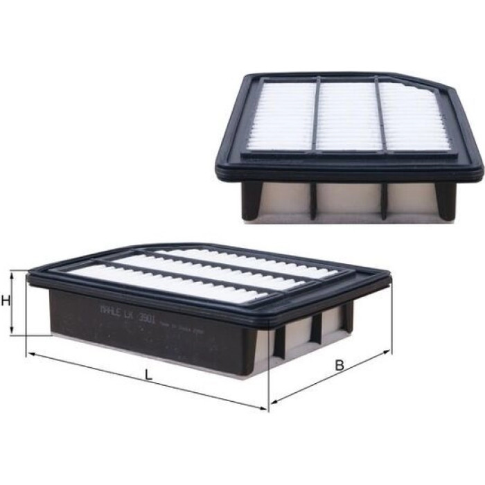 MAHLE Luftfilter LX 3901 MAHLE Luftfilter LX 3901