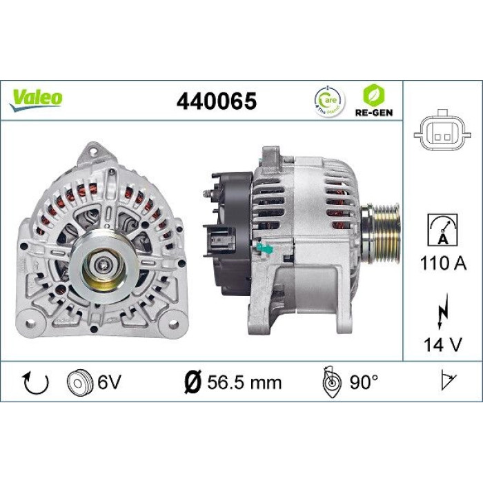 Valeo Lichtmaschine 440065 Valeo Lichtmaschine 440065