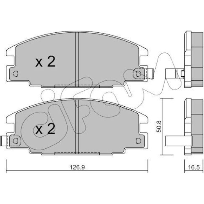 CIFAM Bremsbelagsatz, Scheibenbremse 822-244-0
