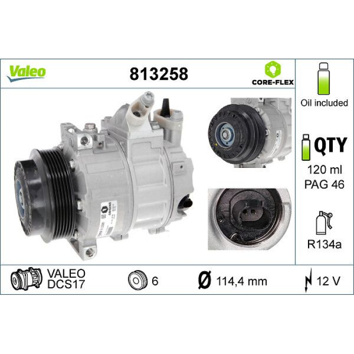 813258 Valeo Kompressor 813258 813258 Valeo Kompressor 813258