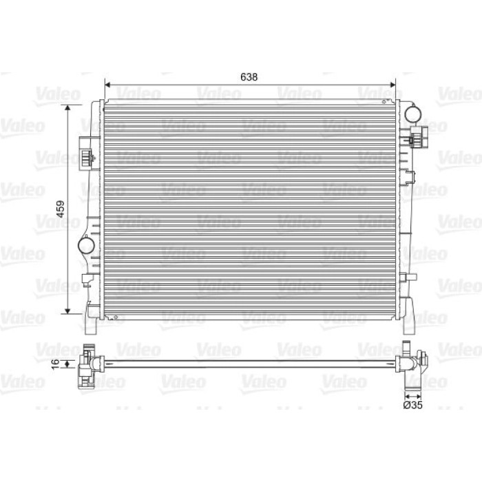 Valeo Motorkühler 701553 Valeo Motorkühler 701553