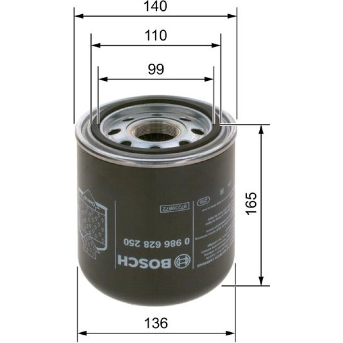 Bosch Trockenmittelbox 0 986 628 250 Bosch Trockenmittelbox 0 986 628 250