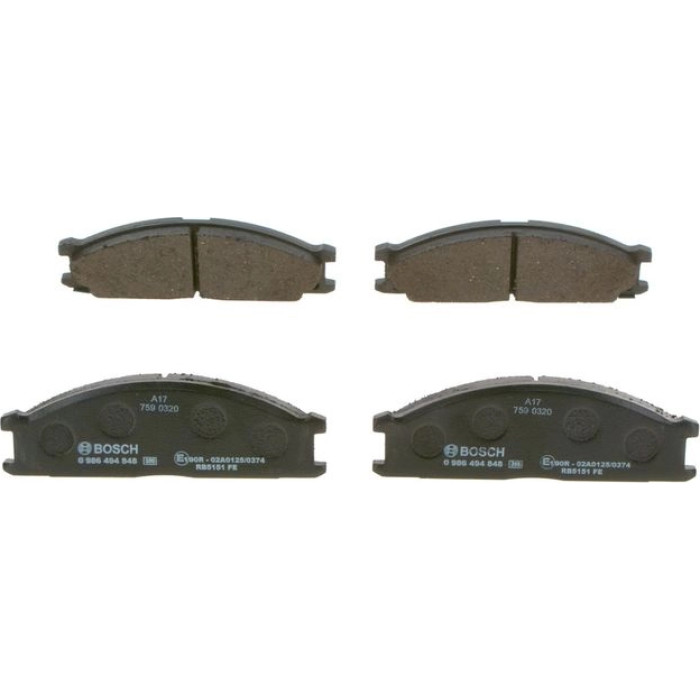 Bosch Bremsbelagsatz 0 986 494 848 Bosch Bremsbelagsatz 0 986 494 848