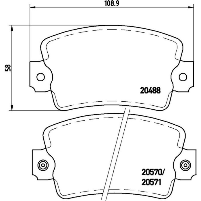 P 68 007 Brembo Prime Bremsbelagsatz Vorderachse – P 68 007 – 109 x 58 x 19 mm – Bremssystem Bendix – OE Nummer 7701202709 P 68 007 Brembo Prime Bremsbelagsatz Vorderachse – P 68 007 – 109 x 58 x 19 mm – Bremssystem Bendix – OE Nummer 7701202709