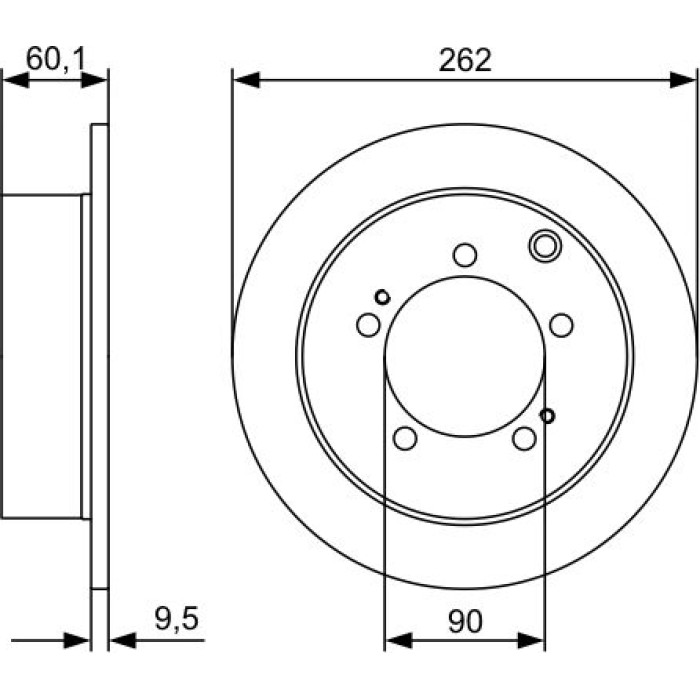 Bosch Bremsscheibe Hinterachse 0 986 479 512 Bosch Bremsscheibe Hinterachse 0 986 479 512