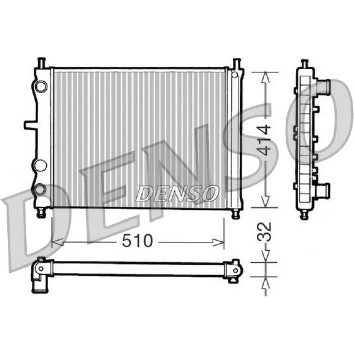 Denso Motorkühler DRM09020 Denso Motorkühler DRM09020