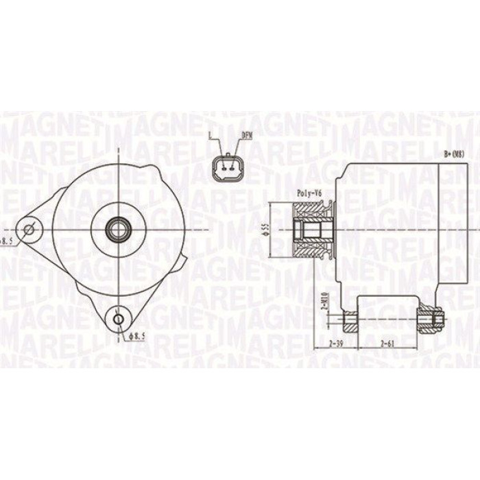 Magneti Marelli Lichtmaschine 063731762010 Magneti Marelli Lichtmaschine 063731762010