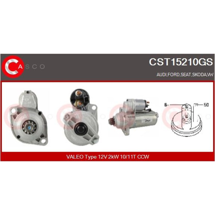 CASCO Anlasser CST15210GS CASCO Anlasser CST15210GS