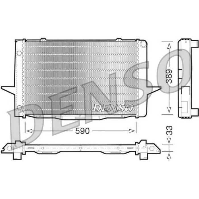 Denso Motorkühler DRM33041 Denso Motorkühler DRM33041