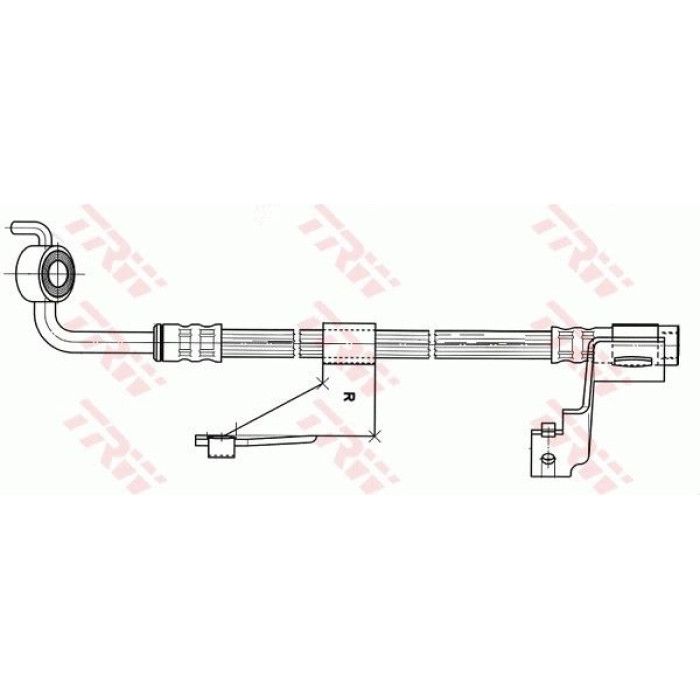 TRW Bremsschlauch PHD363 TRW Bremsschlauch PHD363