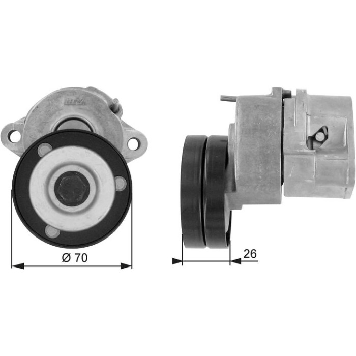 Gates Spannrolle T38213 Gates Spannrolle T38213