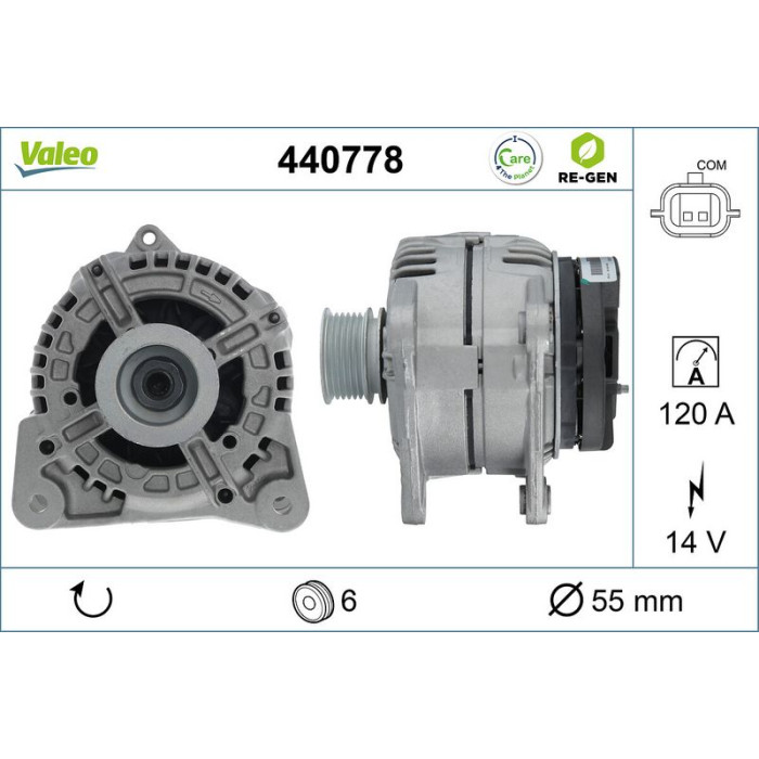 Valeo Lichtmaschine 440778 Valeo Lichtmaschine 440778