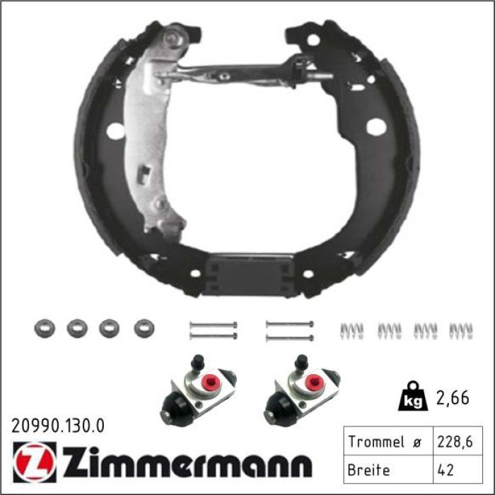 ZIMMERMANN Bremsbacken 20990.130.0 ZIMMERMANN Bremsbacken 20990.130.0