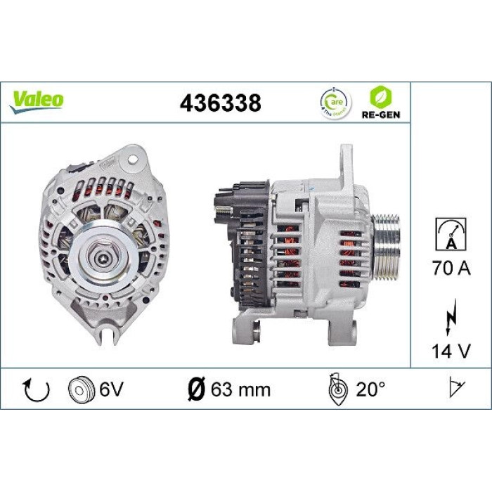 Valeo Lichtmaschine 436338 Valeo Lichtmaschine 436338