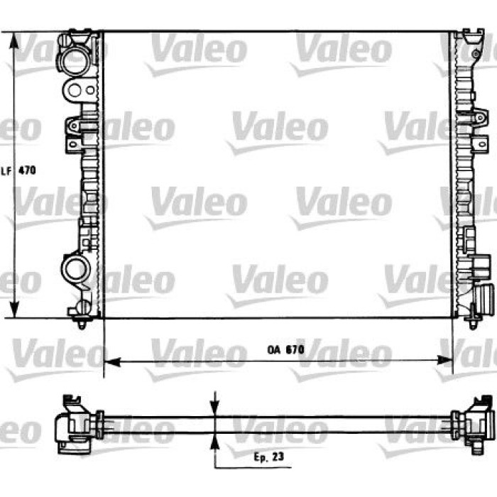 Valeo Motorkühler 231166
