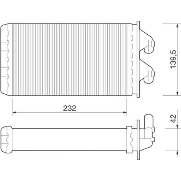 Magneti Marelli Heizungswärmetauscher 350218213000 Magneti Marelli Heizungswärmetauscher 350218213000