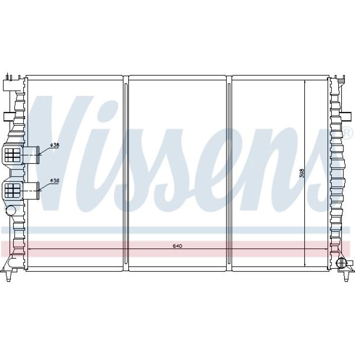 Nissens Wasserkühler PKW 63734 Nissens Wasserkühler PKW 63734