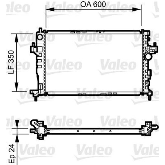 Valeo Motorkühler 734464 Valeo Motorkühler 734464
