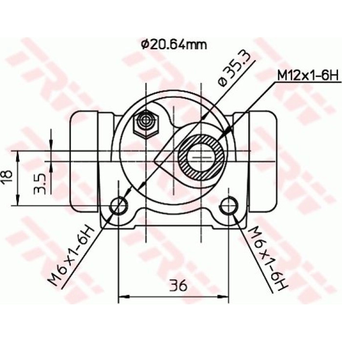 TRW Radbremszylinder BWF158