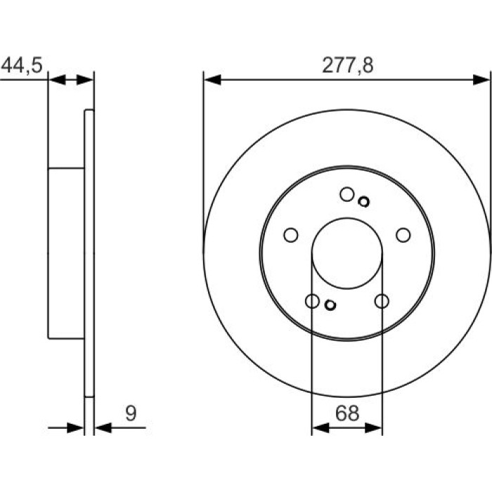 Bosch Bremsscheibe 0 986 479 T86 Bosch Bremsscheibe 0 986 479 T86