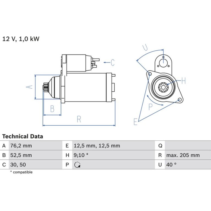 Bosch Starter 0 986 020 290 Bosch Starter 0 986 020 290