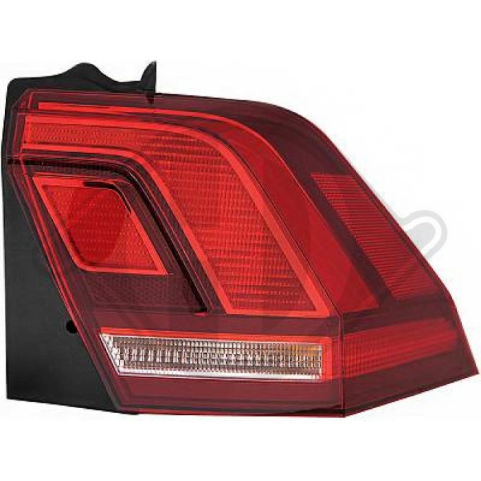 2256090 Diederichs Heckleuchte 2256090 rechts, LED/WY21W, rot/weiß, mit Lampenträger 2256090 Diederichs Heckleuchte 2256090 rechts, LED/WY21W, rot/weiß, mit Lampenträger