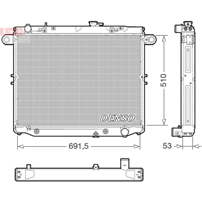Denso Motorkühler DRM51015 Denso Motorkühler DRM51015