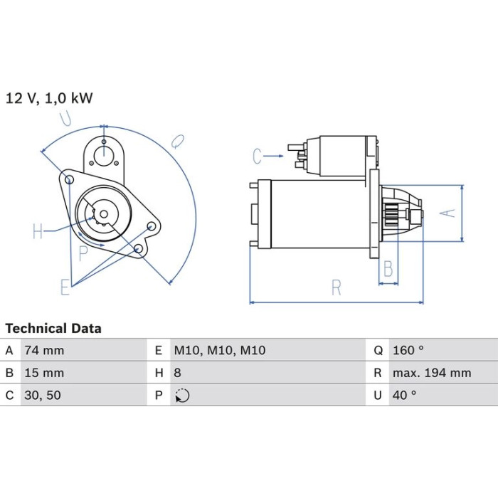 Bosch Starter 0 986 023 920 Bosch Starter 0 986 023 920