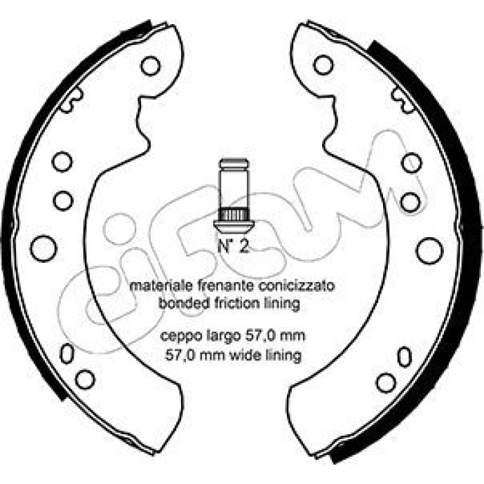 CIFAM Bremsbackensatz 153-116 CIFAM Bremsbackensatz 153-116