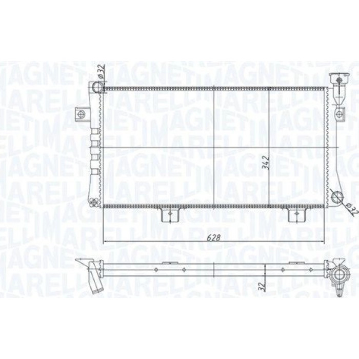 Magneti Marelli Motorkühler 350213180600 Magneti Marelli Motorkühler 350213180600