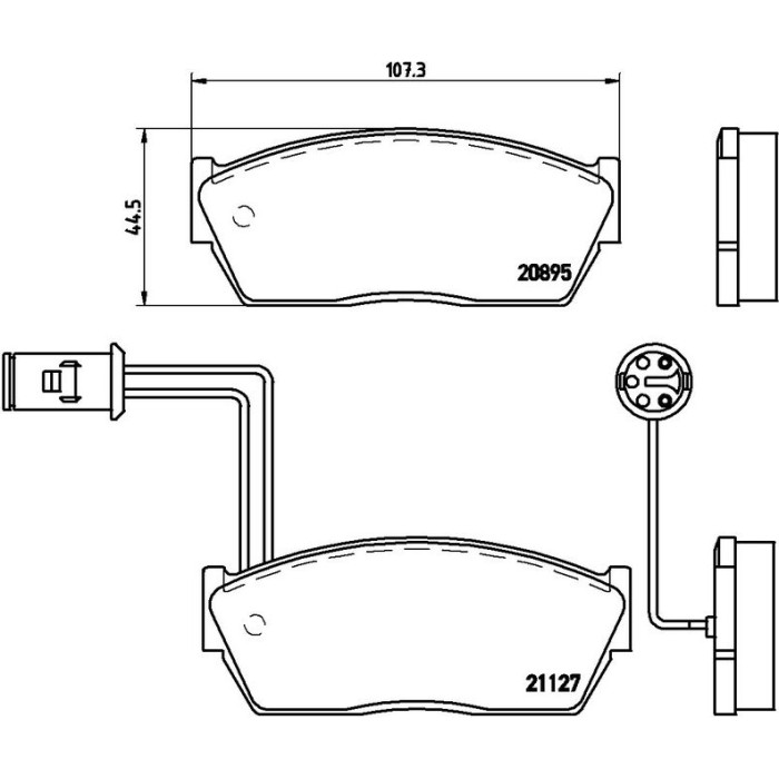BREMBO Bremsbelagsatz, Scheibenbremse P 28 009 BREMBO Bremsbelagsatz, Scheibenbremse P 28 009