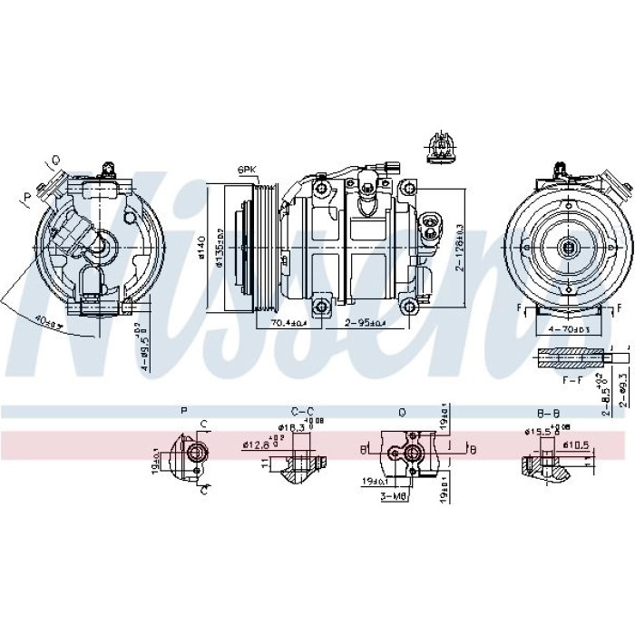 Nissens Klimakompressor PKW 890904 Nissens Klimakompressor PKW 890904
