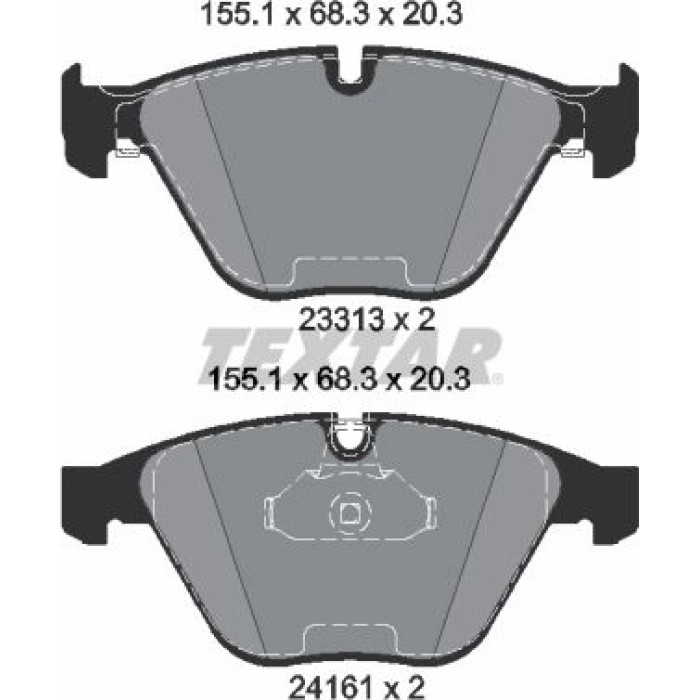 Textar Bremsbelagsatz 2331303 Textar Bremsbelagsatz 2331303