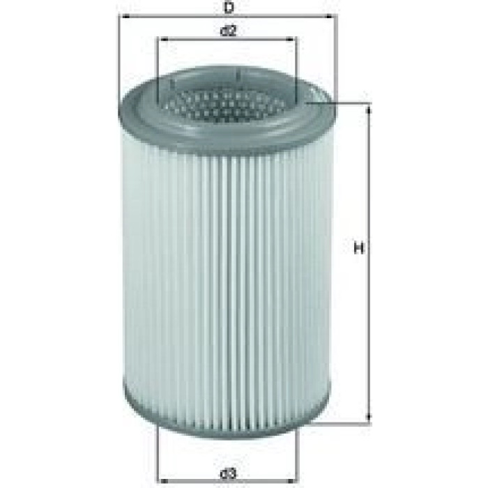MAHLE Luftfilter LX 2689 MAHLE Luftfilter LX 2689