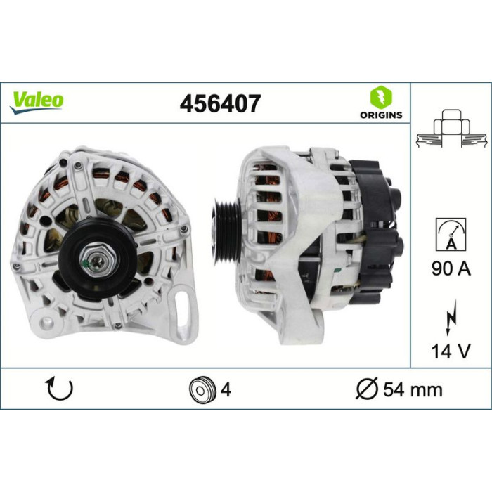 Valeo Lichtmaschine 456407 Valeo Lichtmaschine 456407