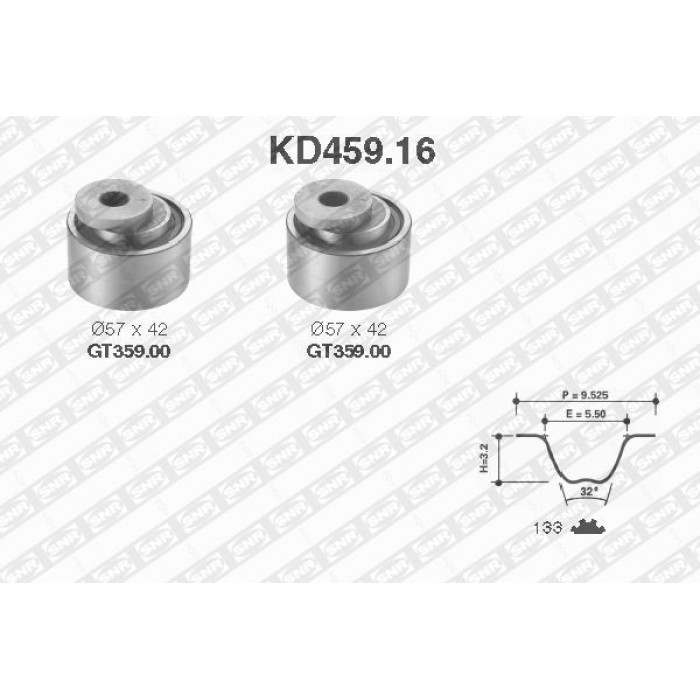SNR Zahnriemensatz KD459.16 SNR Zahnriemensatz KD459.16