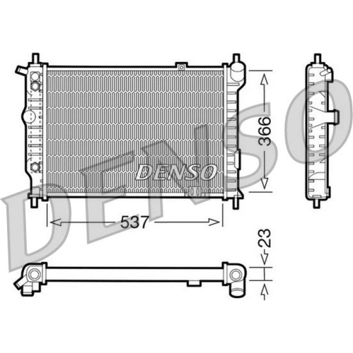 Denso Motorkühler DRM20012 Denso Motorkühler DRM20012