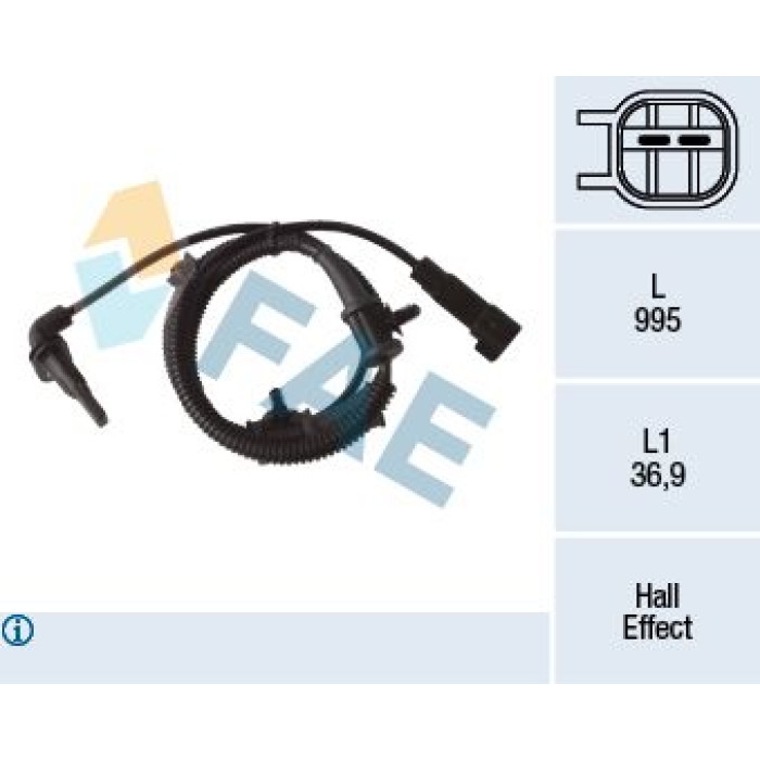 FAE Sensor, Raddrehzahl 78262 FAE Sensor, Raddrehzahl 78262